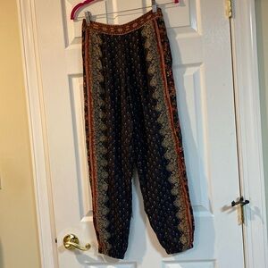 Gorgeous multi-patterned FARM joggers with side-zip and pockets